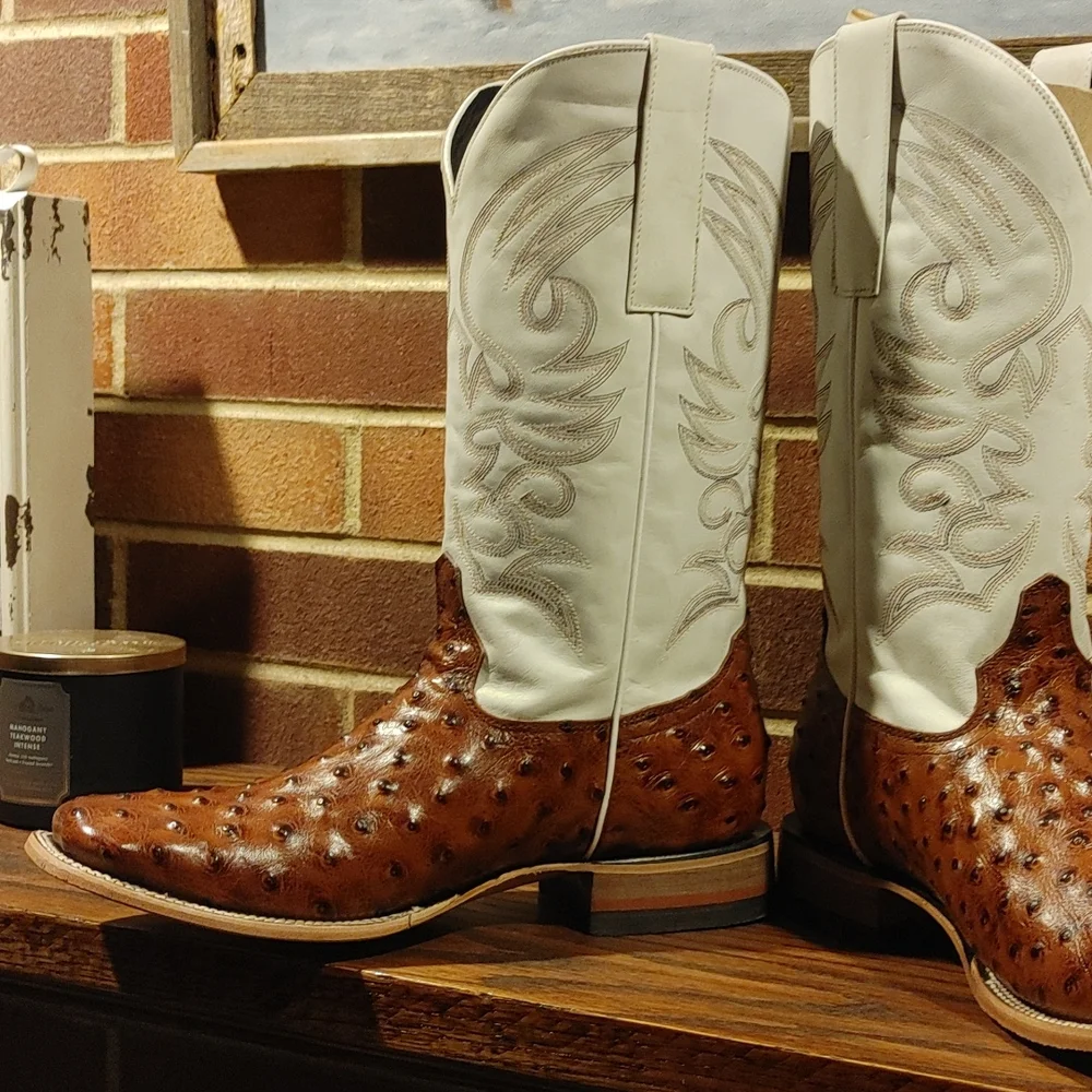 Ostrich Boots 11.5 NIB - Picture 3 of 8